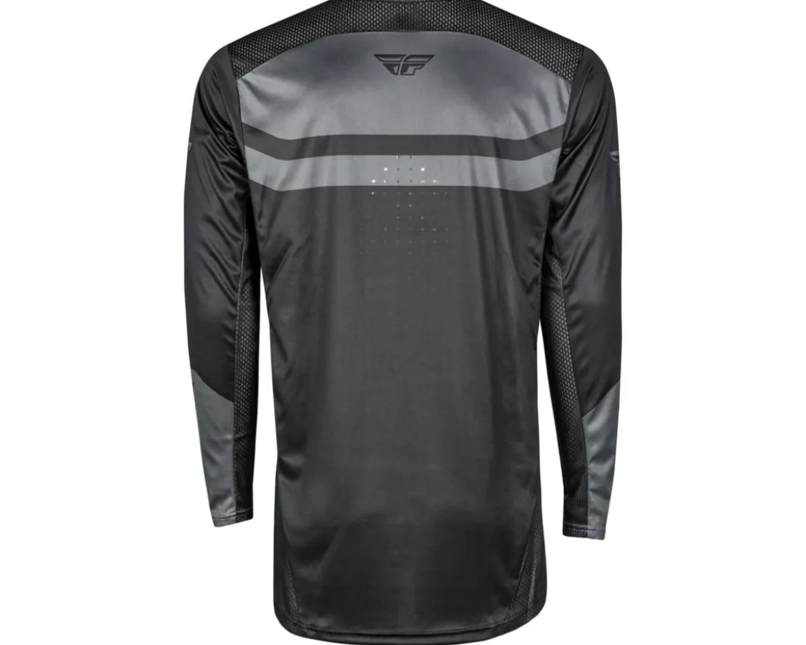 Fly Racing Youth Rayce Long Sleeve Jersey (Black/Charcoal) (Youth XL)