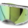 Fly Racing Youth Zone Goggles (Dark Grey/Hi-Vis) (Iridescent Green Mirror Lens)