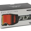 Fly Racing Youth Zone Goggles (Black/Grey) (Red Mirror/Smoke Lens)