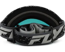 Fly Racing Youth Zone Goggles (Black/Grey) (Red Mirror/Smoke Lens)