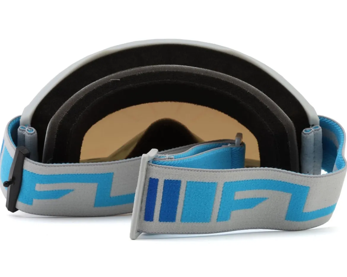 Fly Racing Zone Goggle (Silver/Blue/Blue Mirror Lens)