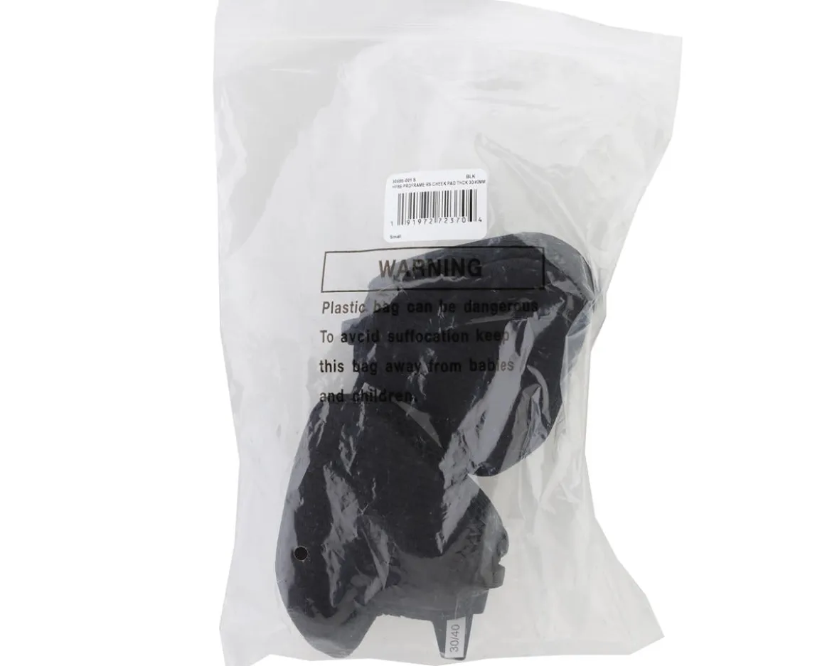 Fox Racing Proframe RS Thick Cheek Pad (Black) (30/40mm) (S)