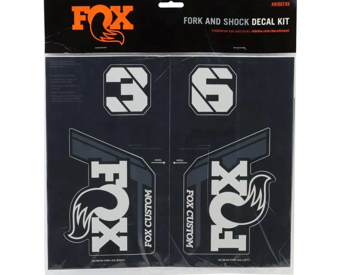 Fox Suspension Custom Decal Kit (Battleship Grey)