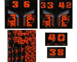 Fox Suspension Custom Decal Kit (Factory Orange) (All Models Except Step Casts)