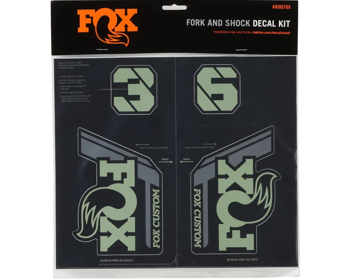 Fox Suspension Custom Decal Kit (Pistachio) (All Models Except Step Casts)