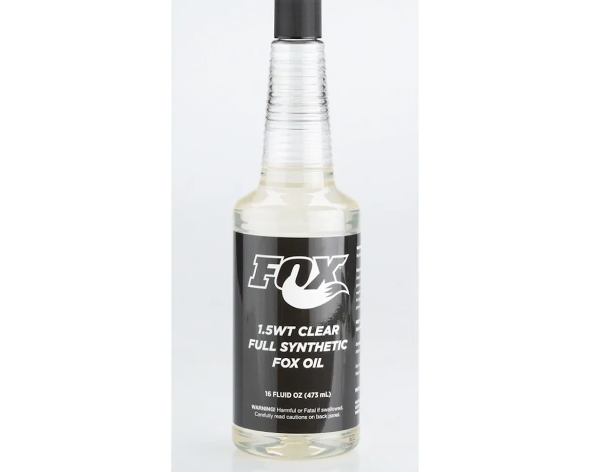 Fox Suspension Full Synthetic Fox Oil (Clear 1.5WT) (16 oz)