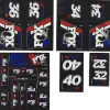 Fox Suspension Heritage Decal Kit for Forks & Shocks (Red/White/Blue) (All Models Except Step Casts)