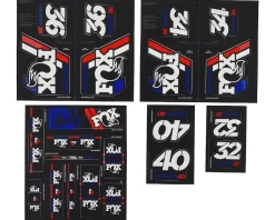 Fox Suspension Heritage Decal Kit for Forks & Shocks (Red/White/Blue) (All Models Except Step Casts)