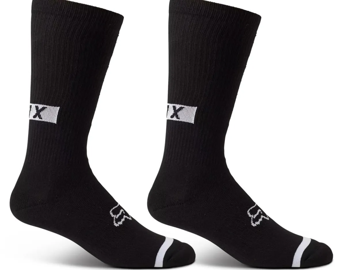 Fox Racing 10" Defend Crew Socks (Black) (S/M)