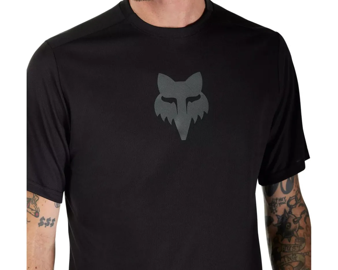 Fox Racing Ranger Fox Head Short Sleeve Jersey (Black) (S)