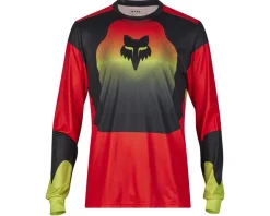 Fox Racing Ranger Revise Long Sleeve Jersey (Red/Yellow) (S)