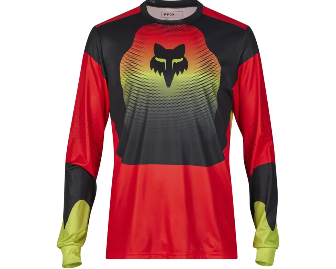 Fox Racing Ranger Revise Long Sleeve Jersey (Red/Yellow) (S)