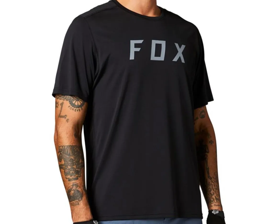 Fox Racing Ranger TrudDri Short Sleeve Jersey (Black) (S)