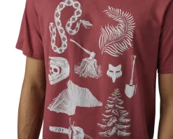 Fox Racing Track Beast Short Sleeve Premium Tee (Scarlet) (S)