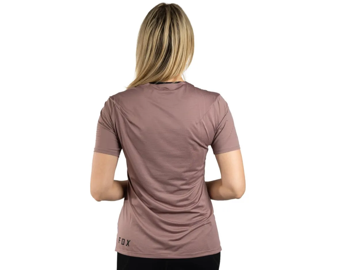 Fox Racing Women's Flexair Short Sleeve Jersey (Plum Perfect) (M)