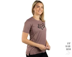 Fox Racing Women's Flexair Short Sleeve Jersey (Plum Perfect) (M)