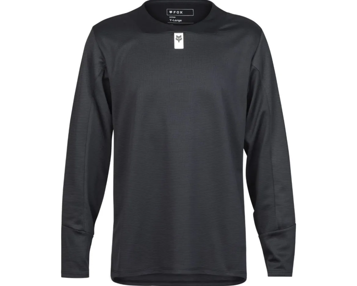 Fox Racing Youth Defend Long Sleeve Jersey (Black) (Youth S)