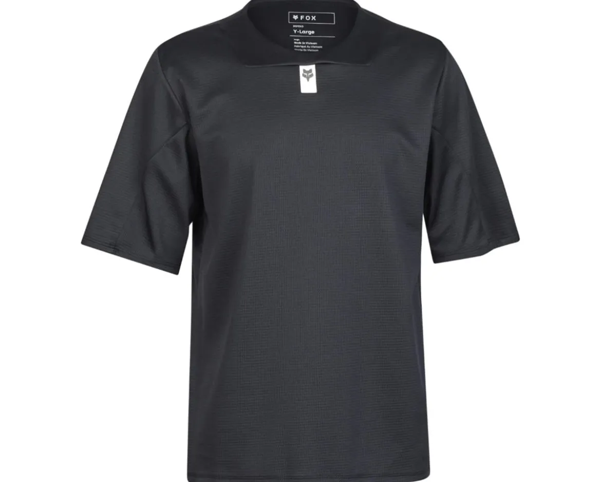 Fox Racing Youth Defend Short Sleeve Jersey (Black) (Youth S)