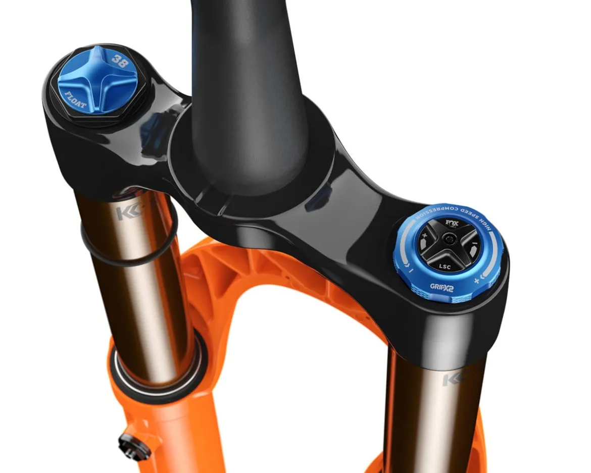 Fox Suspension 38 Factory Series Enduro Fork (Shiny Orange) (44mm Offset) (GRIP X 2 | Kabolt-X) (29") (170mm) (15 x 110mm) (Tapered)