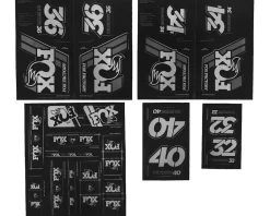 Fox Suspension Heritage Decal Kit for Forks & Shocks (Silver) (All Models Except Step Casts)