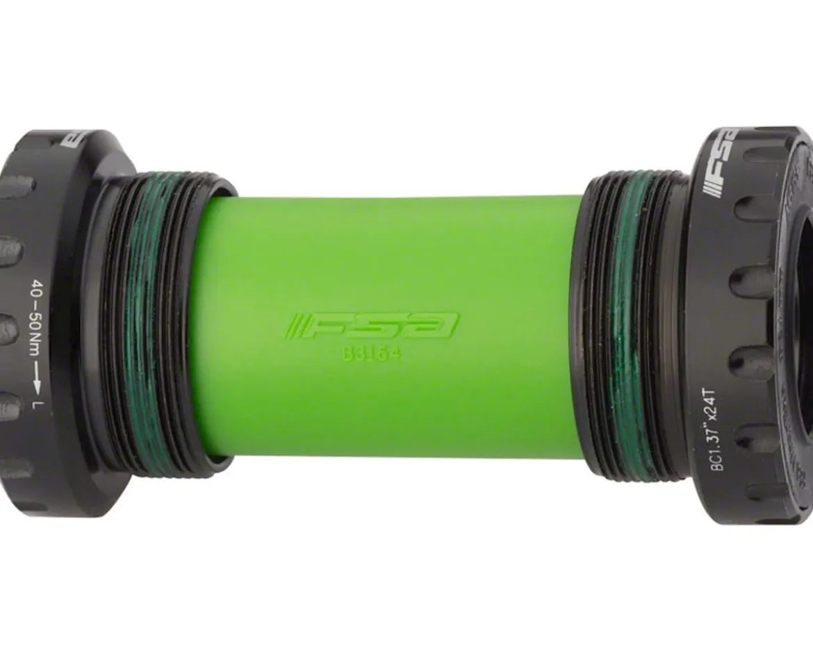 Full Speed Ahead BB-6200 MegaExo Threaded Cartridge Bottom Bracket (Black) (BSA (68/73mm)