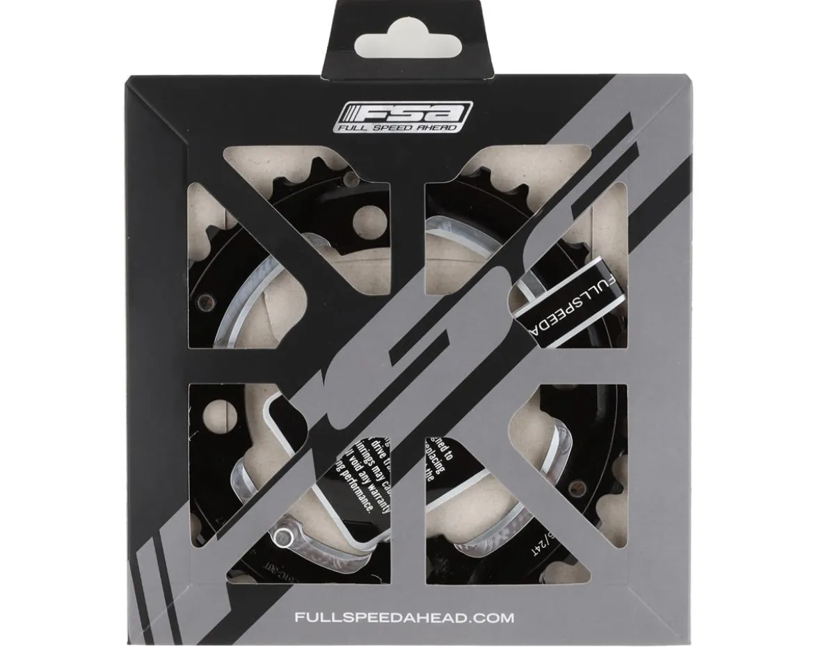 Full Speed Ahead 4-Bolt MTB Pro Double Chainring (Black) (2 x 10 Speed) (104mm BCD) (Outer) (36T)