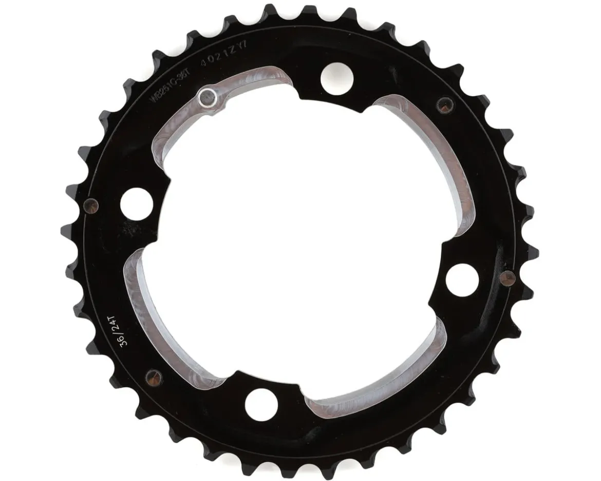 Full Speed Ahead 4-Bolt MTB Pro Double Chainring (Black) (2 x 10 Speed) (104mm BCD) (Outer) (36T)