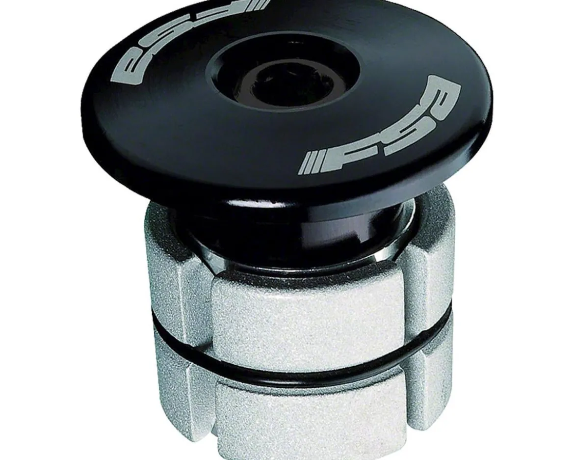 Full Speed Ahead Compressor Expander Plug & Top Cap (Black) (1-1/8")