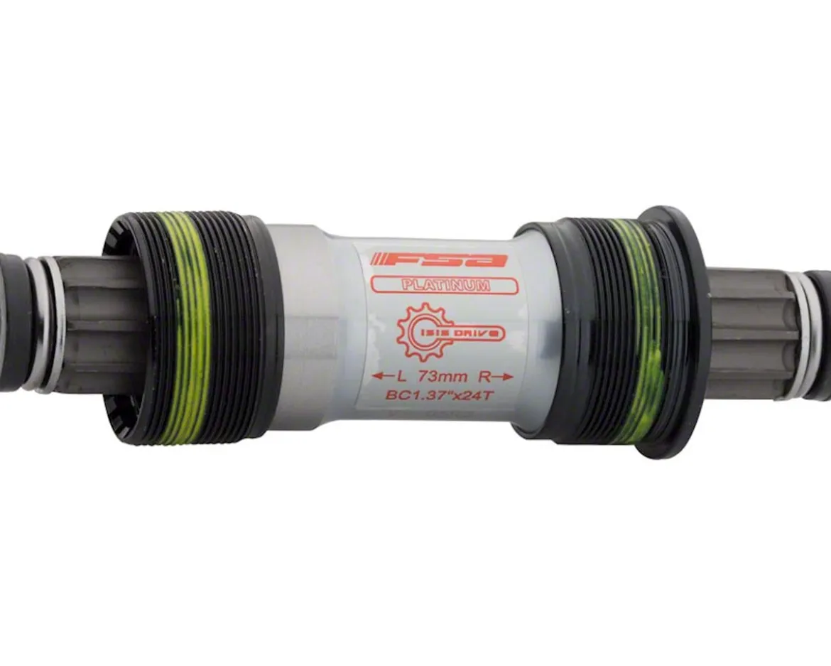 Full Speed Ahead Platinum ISIS Threaded Bottom Bracket (Silver) (BSA) (73mm) (113mm)