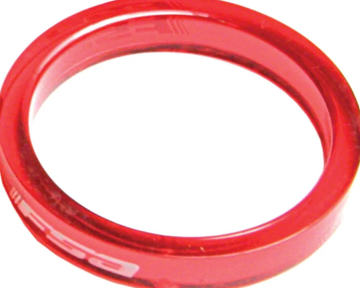 Full Speed Ahead PolyCarbonate Headset Spacers (Red) (1-1/8") (10) (5mm)