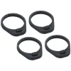 Full Speed Ahead SL-K SCR Stem Spacer (Black) (1-1/4") (4 Pack)