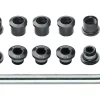 Full Speed Ahead Torx T-30 Alloy Double Chainring Nut/Bolt Set w/ Tool (Black)