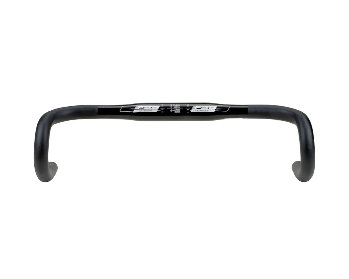 Full Speed Ahead Omega Compact Alloy Handlebar (Black) (31.8mm) (40cm)