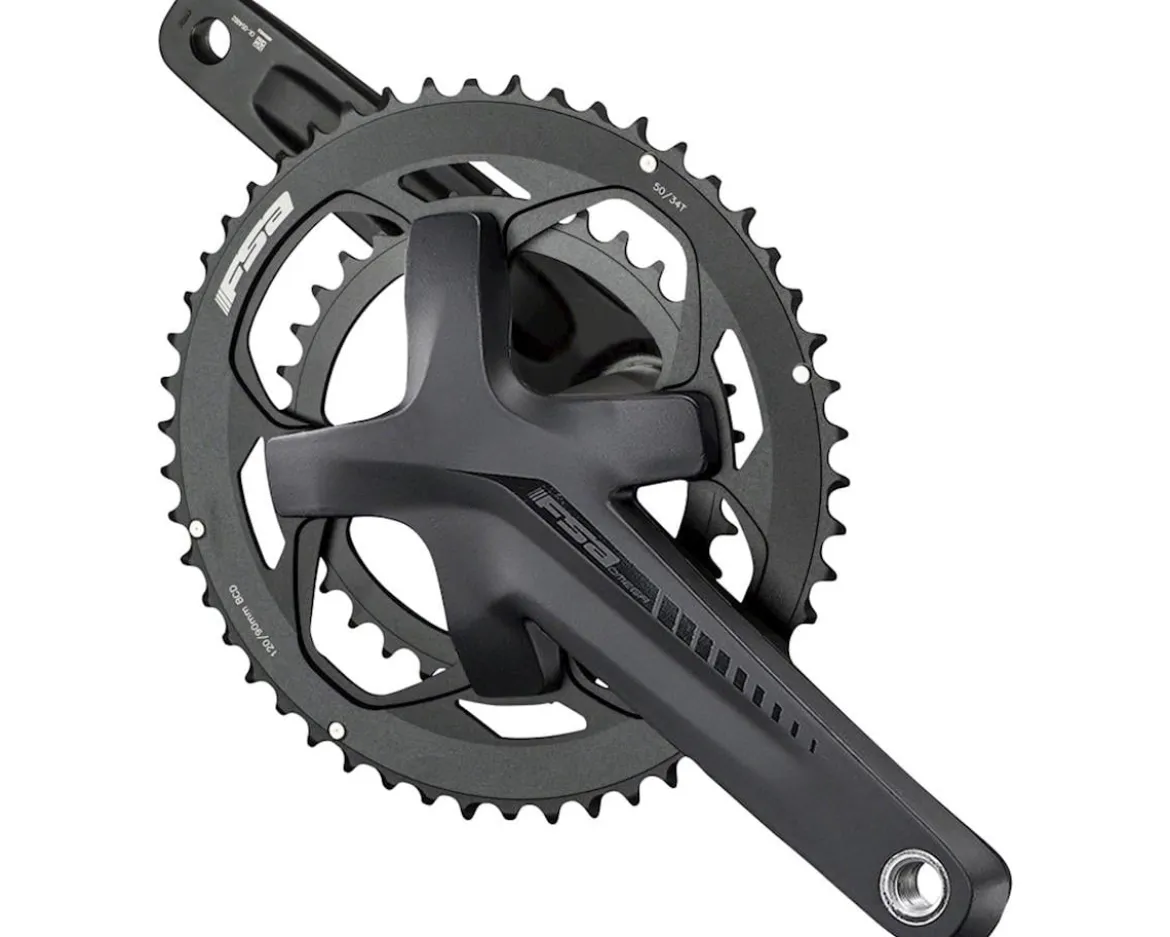 Full Speed Ahead Omega Road Crankset (Black) (175mm) (50/34T) (2 x 11 Speed) (MegaExo 19)