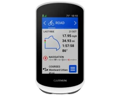 Garmin Edge Explore 2 GPS Cycling Computer Power Mount Bundle (White)