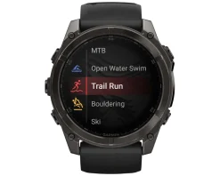 Garmin fenix 8 AMOLED Watch (Carbon Grey DLC Titanium) (51mm)