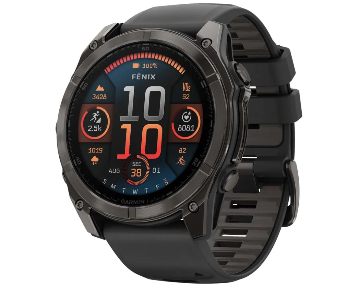 Garmin fenix 8 AMOLED Watch (Carbon Grey DLC Titanium) (51mm)
