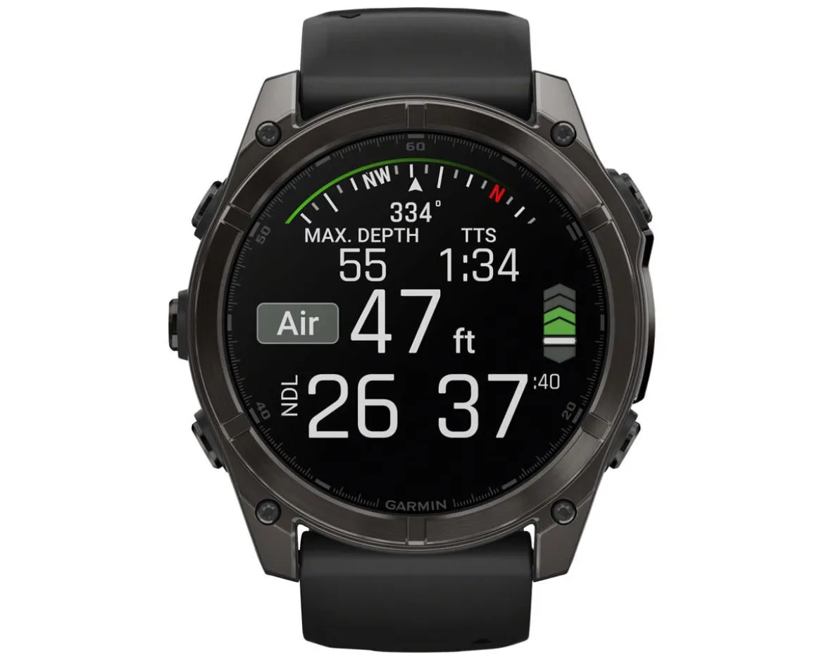 Garmin fenix 8 AMOLED Watch (Carbon Grey DLC Titanium) (51mm)