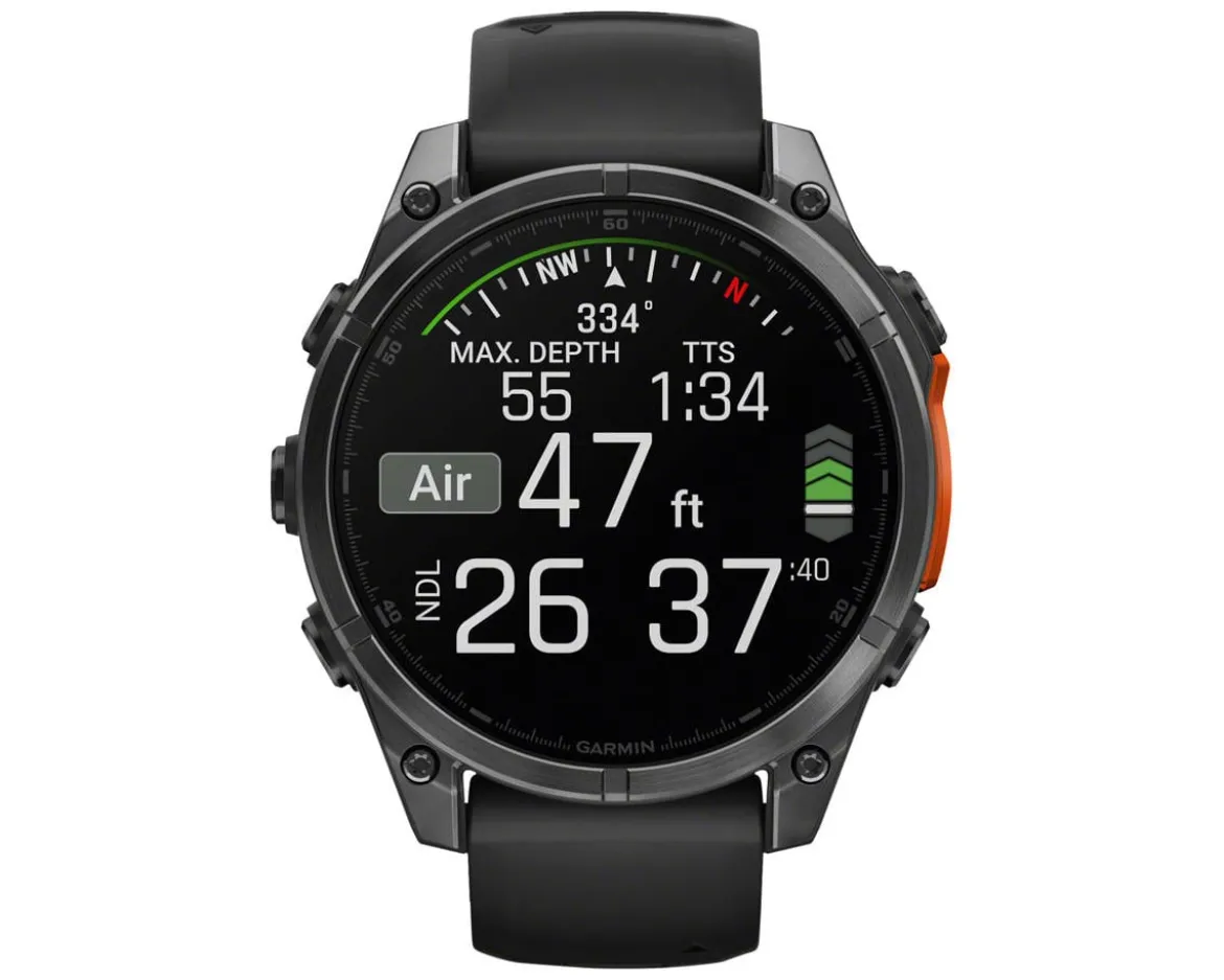 Garmin fenix 8 GPS Smartwatch (Slate Grey/Black) (47mm Case)