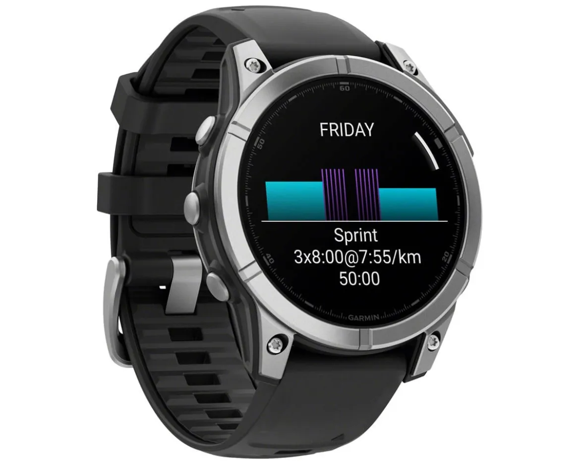 Garmin fenix E GPS Smartwatch (Slate Grey Steel/Black) (47mm Case) (AMOLED Display)