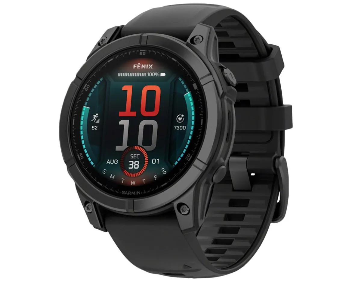 Garmin fenix E GPS Smartwatch (Slate Grey Steel/Black) (47mm Case) (AMOLED Display)