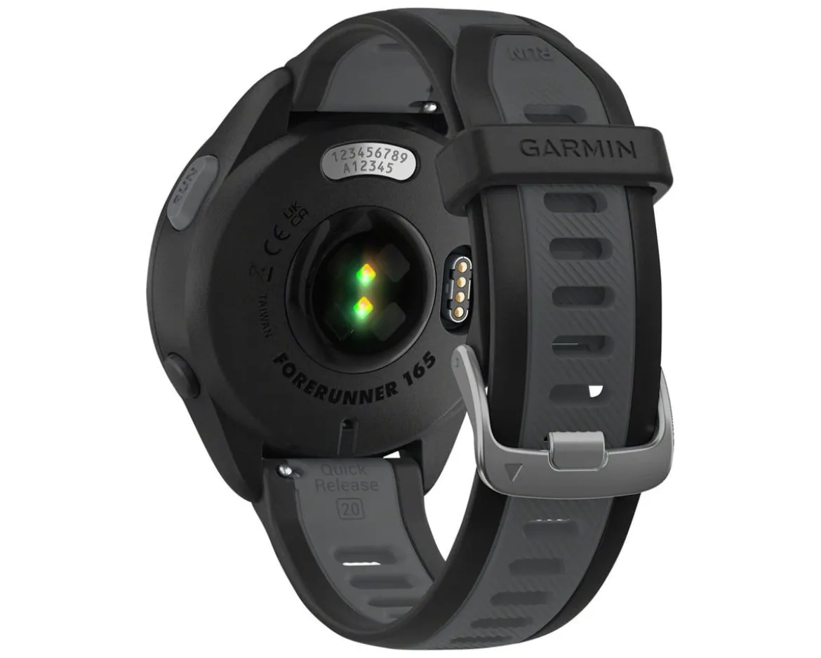 Garmin Forerunner 165 GPS Smartwatch (Black/Slate Gray) (AMOLED Display)