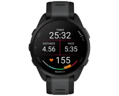 Garmin Forerunner 165 GPS Smartwatch (Black/Slate Gray) (AMOLED Display)