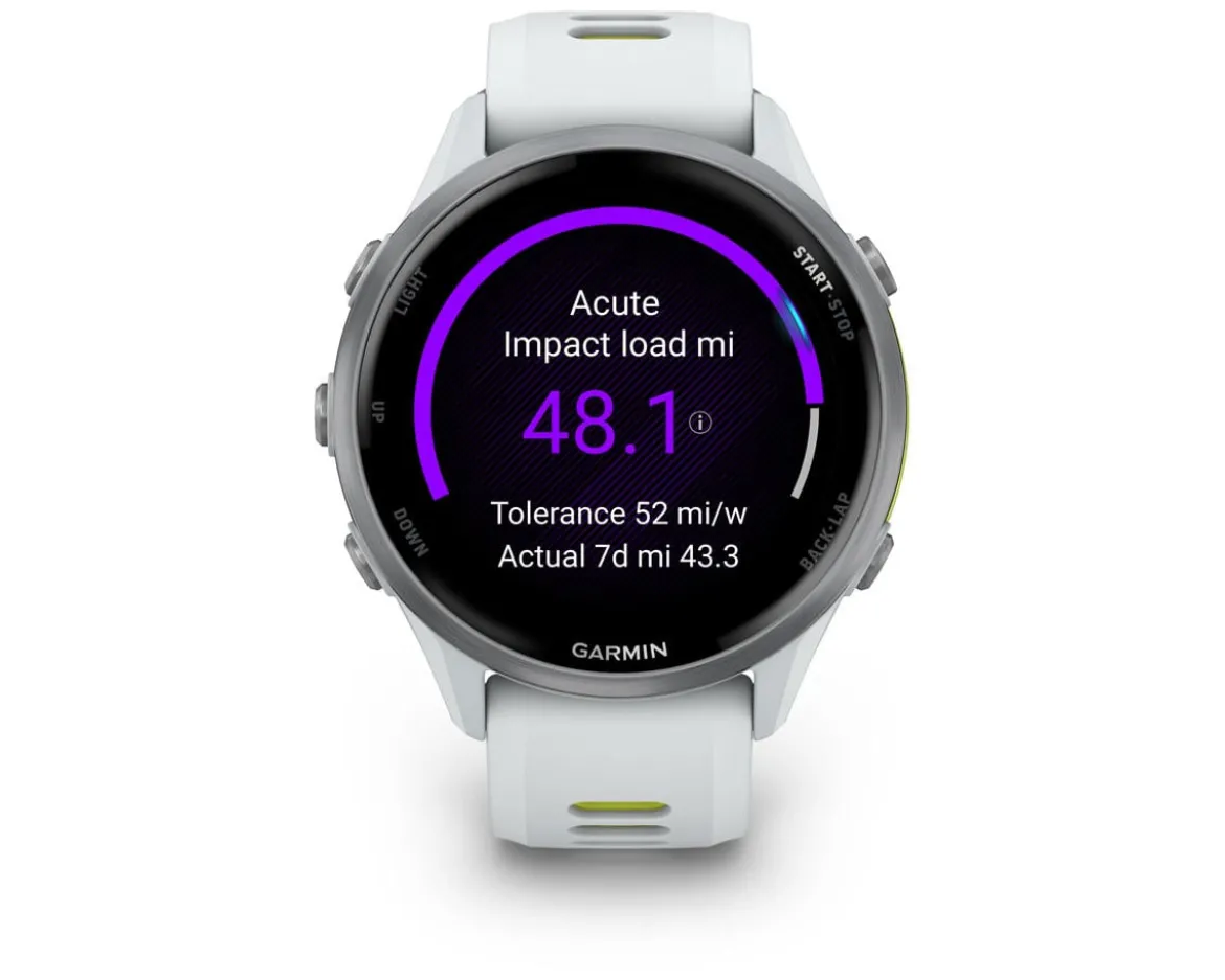 Garmin Forerunner 970 Smartwatch (Whitestone/Amp Yellow)