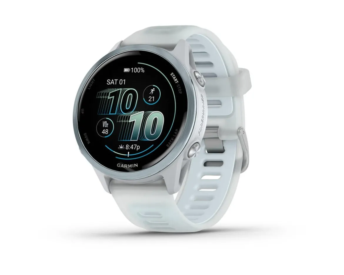 Garmin Forerunner 570 Smartwatch (Whitestone/Cloud Blue ) (42mm)