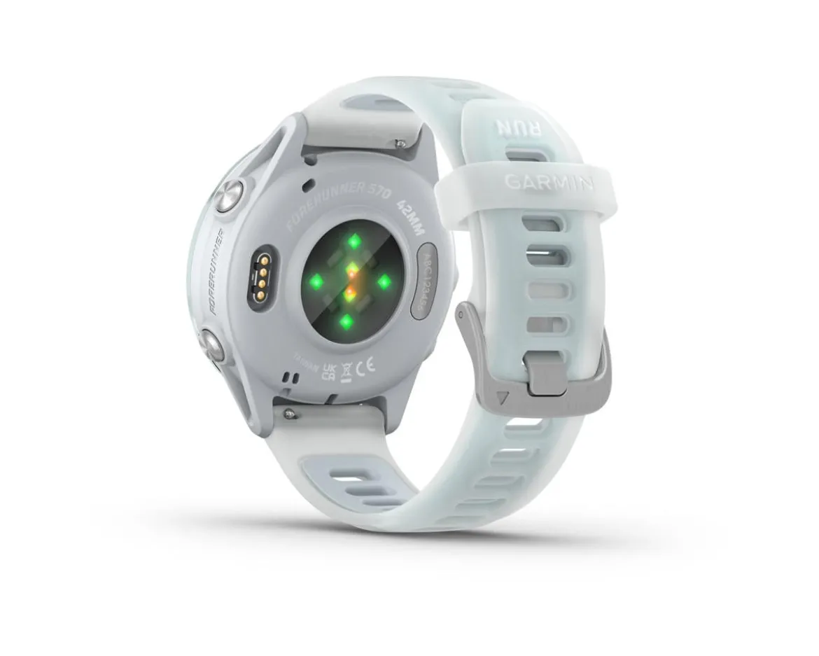 Garmin Forerunner 570 Smartwatch (Whitestone/Cloud Blue ) (42mm)