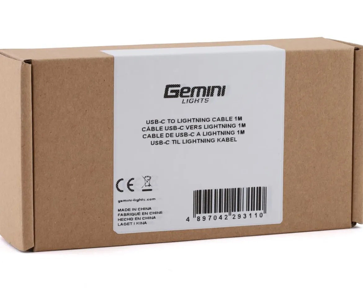 Gemini USB-C To Lightning Cable (White) (Apple Cable)