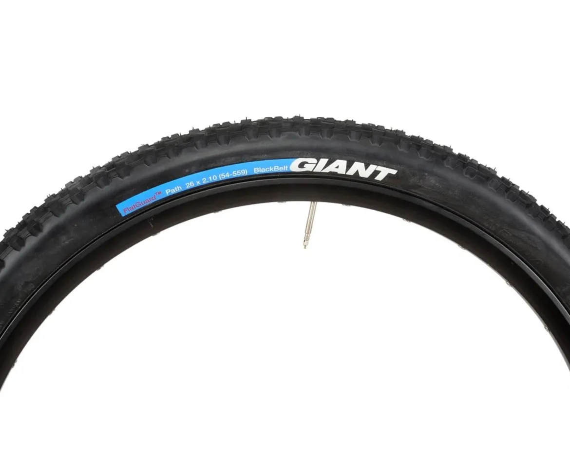Giant FlatGuard Path Mountain Tire (Black) (26") (2.1") (Wire) (BlackBelt)