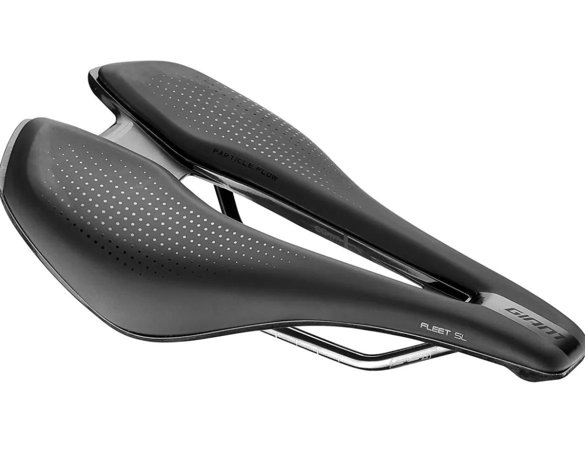 Giant Fleet SL Saddle (Black) (Alloy Rails) (145mm)