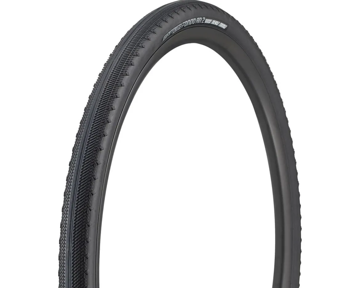 Giant Gavia Fondo AR 2 Tubeless Gravel Tire (Black) (700c) (40mm) (Wire Bead) (RR-E/R-Shield)